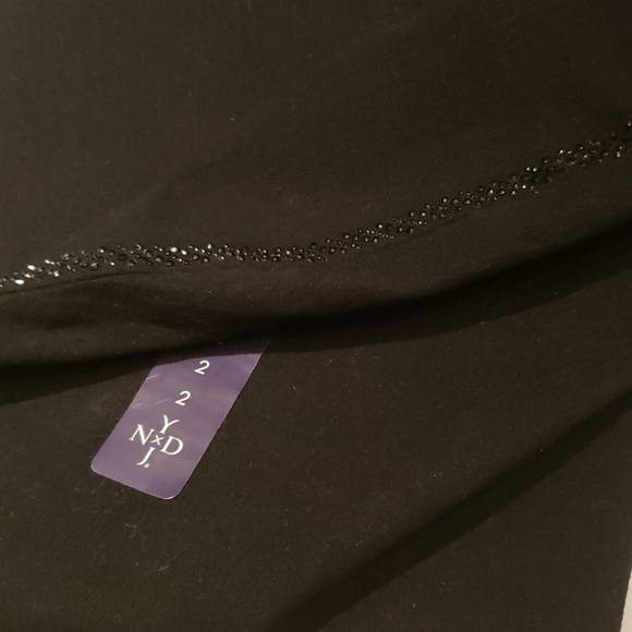 NYDJ New TUXEDO Jewel Stud Embellished Seam Skinny Jeans Jeggings BLACK Women's - Picture 16 of 16